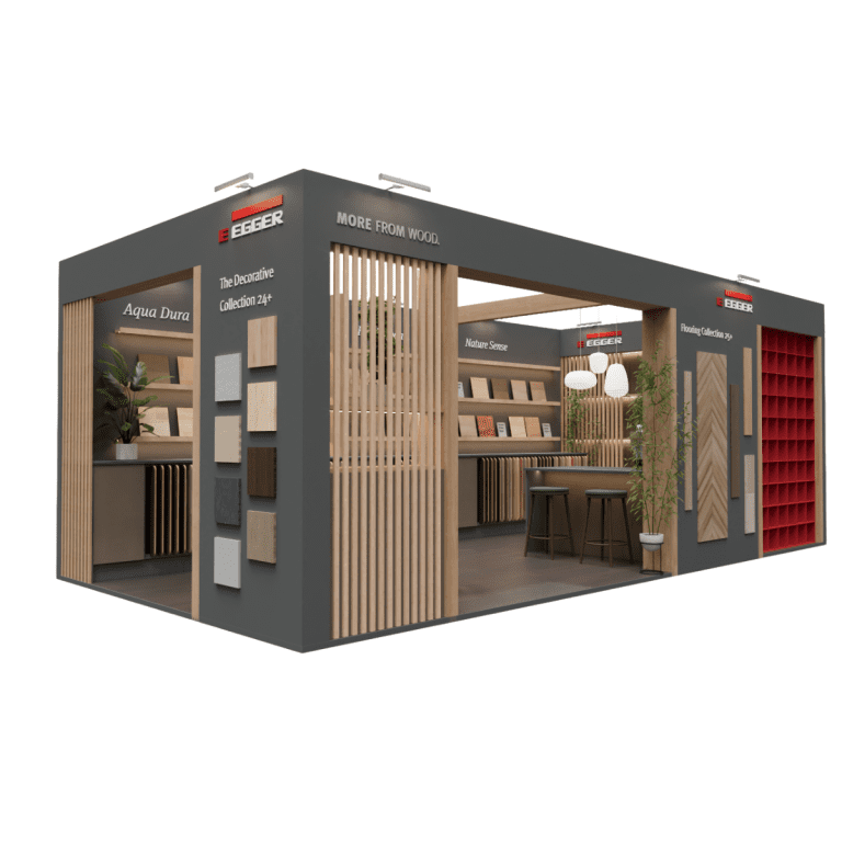 exhibition stand 3d render